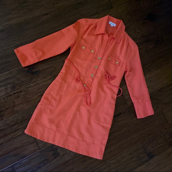 Calvin Klein Coral dress. - Picture 2 of 7